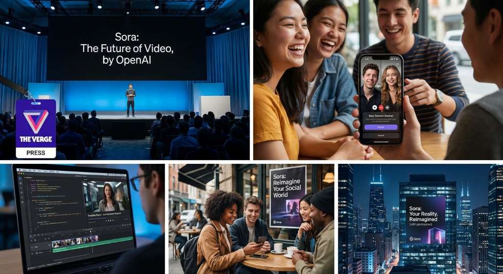 OpenAI 推出全新视频社交应用 Sora：可以“深度伪造”他人，只要对方同意第二张图