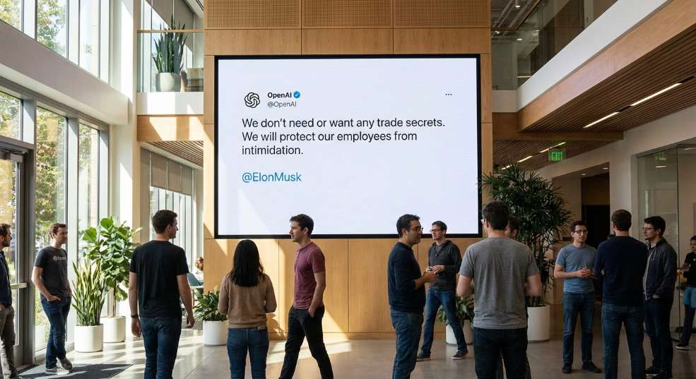 OpenAI 硬刚马斯克诉讼：我们不需要也不想要任何商业机密，会保护员工不被吓倒第一张图