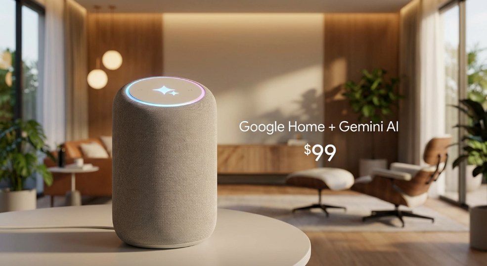 谷歌发布新款 Google Home 智能音箱：首搭 Gemini AI 助手，