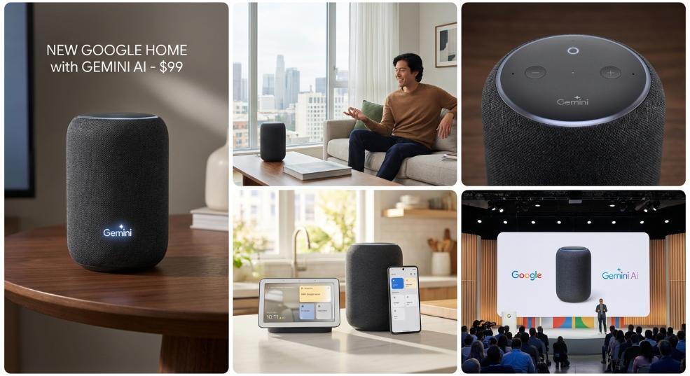谷歌发布新款 Google Home 智能音箱：首搭 Gemini AI 助手，售价 99 美元第二张图