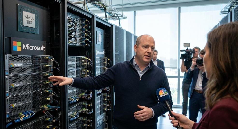 减少对英伟达、AMD 依赖，微软未来 AI 数据中心计划主要使用自研芯片第一张图