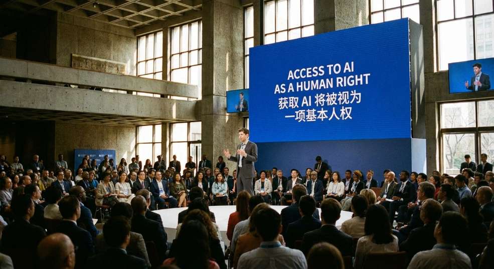 Sam Altman：获取 AI 将被视为一项基本人权第二张图