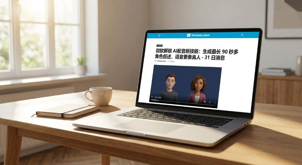 微软解锁 AI配音新技能：生成最长 90 秒多角色叙述，语音更像真人第一张图