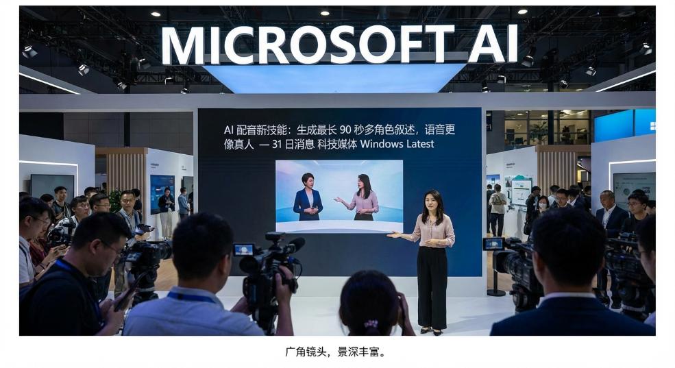 微软解锁 AI配音新技能：生成最长 90 秒多角色叙述，语音更像真人第二张图