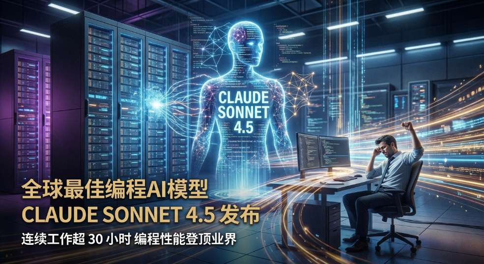 全球最佳编程 AI模型Claude Sonnet 4.5 发布：连续工作超 30