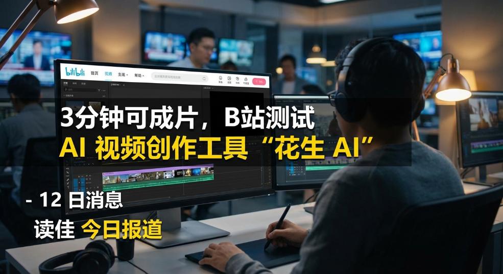 3 分钟可成片，B站测试 AI 视频创作工具“花生 AI”第二张图