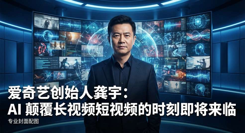 爱奇艺创始人龚宇：AI 颠覆长视频、短视频的时刻即将来临