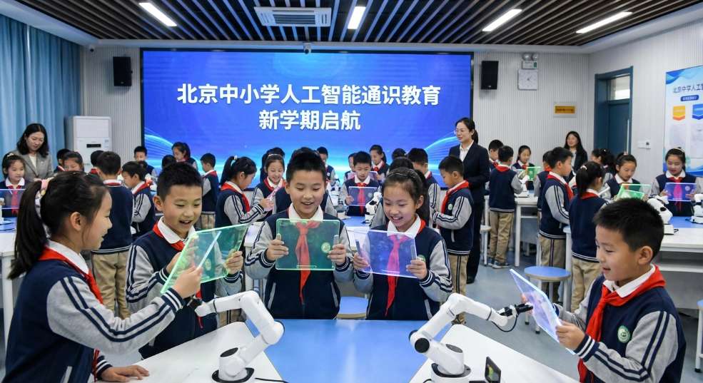 北京中小学校新学期开展人工智能通识教育，每学年不少于 8 课时
