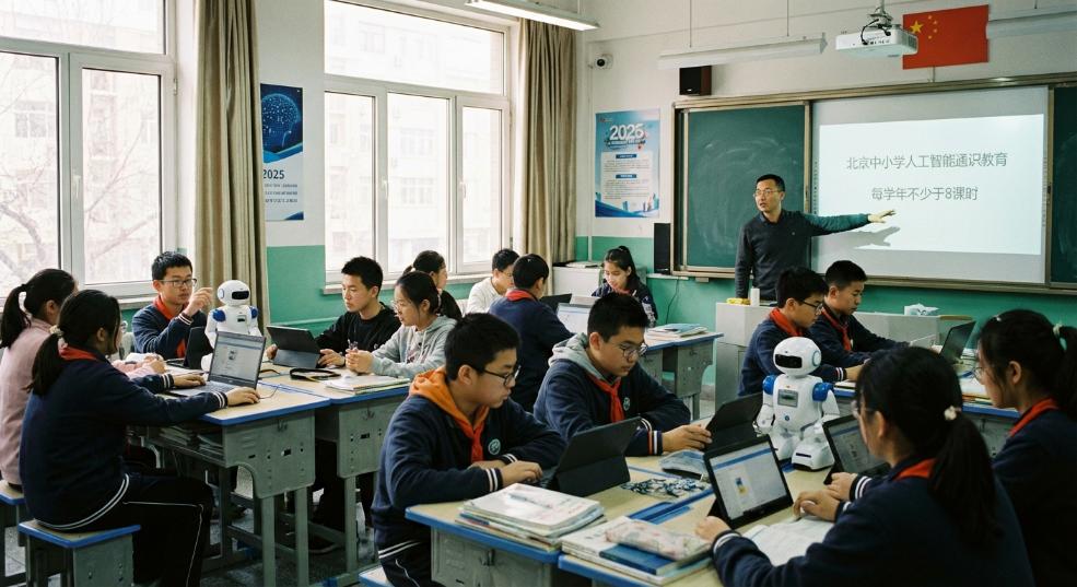 北京中小学校新学期开展人工智能通识教育，每学年不少于 8 课时第一张图