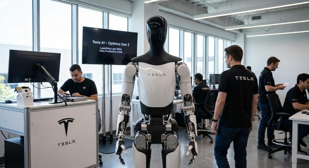 特斯拉今年年底将推出第三代 Optimus 人形机器人，明年量产第一张图
