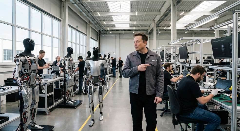 马斯克:特斯拉正全力推进 Optimus 人形机器人的规模化生产 马斯克:特斯拉正全力推进 Optimus 人形机器人的规模化生产第一张图
