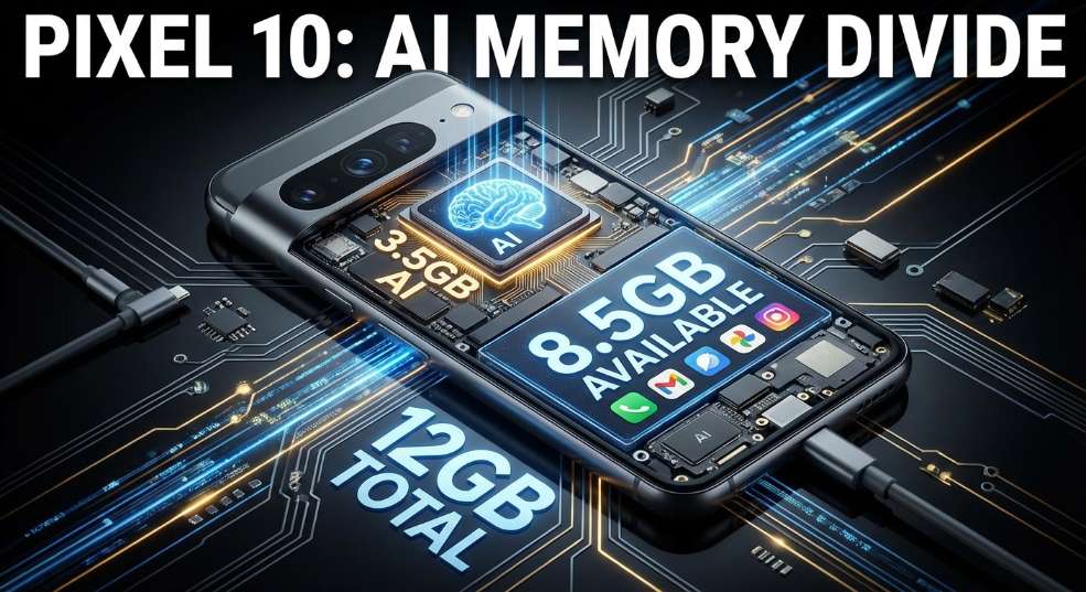 谷歌 Pixel 10 手机预留 3.5GB 内存专供 AI 使用，12GB 实