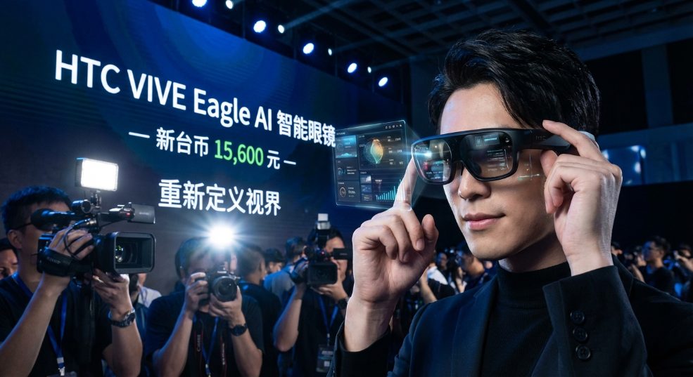HTC 发布首款 AI 智能眼镜 VIVE Eagle，售价新台币15,600元
