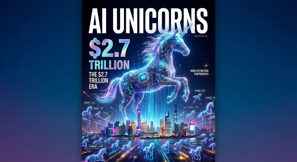 AI 独角兽总估值达 27000 亿美元，其中 100 家成立不到 2 年