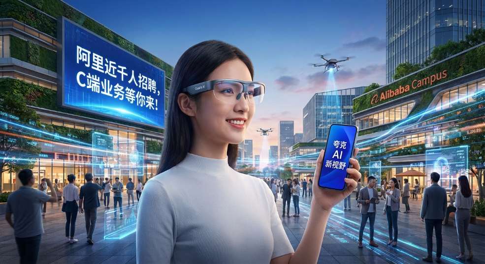 阿里启动近千人招聘，涉及夸克、AI 眼镜等 C 端业务