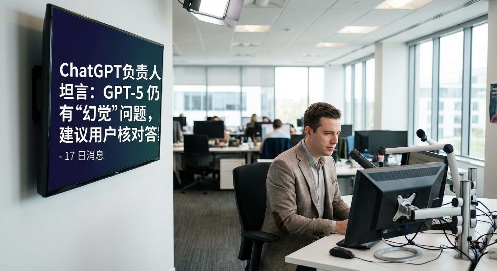ChatGPT 负责人坦言:GPT-5 仍有“幻觉”问题,建议用户核对答案 ChatGPT 负责人坦言:GPT-5 仍有“幻觉”问题,建议用户核对答案第一张图