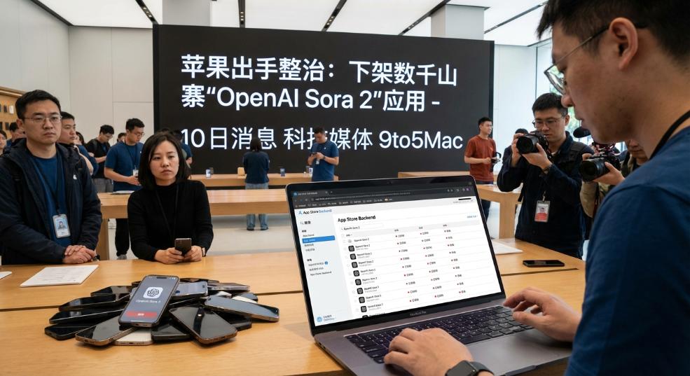 苹果出手整治，清理大量蹭热度的山寨“OpenAI Sora 2”应用第一张图