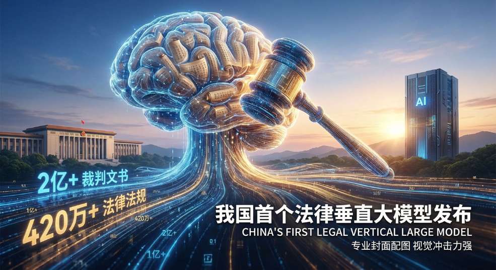 我国首个法律垂直大模型发布：整合 2 亿余份裁判文书、420 万余部法律法规