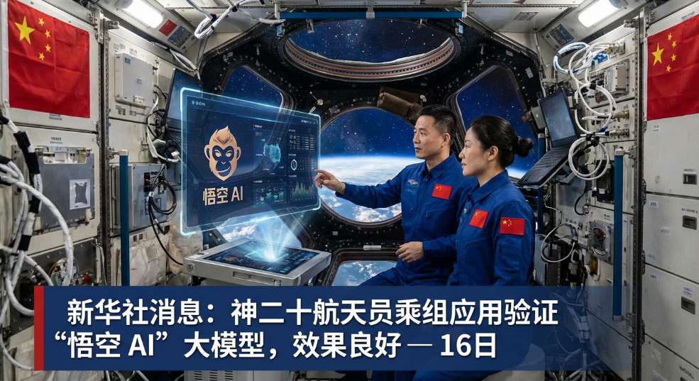 中国空间站首次应用验证大模型“悟空 AI”，神二十航天员乘组使用效果良好第二张图