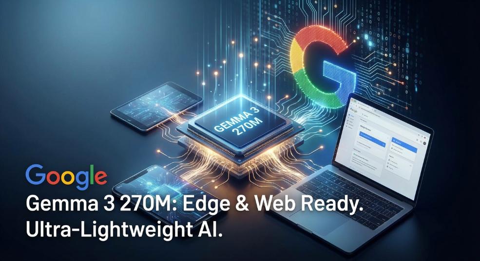 谷歌开源 Gemma 家族最轻量模型 Gemma 3 270M：2.7 亿参数可