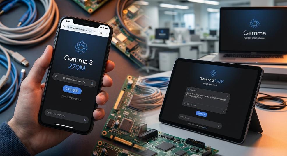 谷歌开源 Gemma 家族最轻量模型 Gemma 3 270M：2.7 亿参数可灵活用于 手机平板端侧及 Web 环境第二张图
