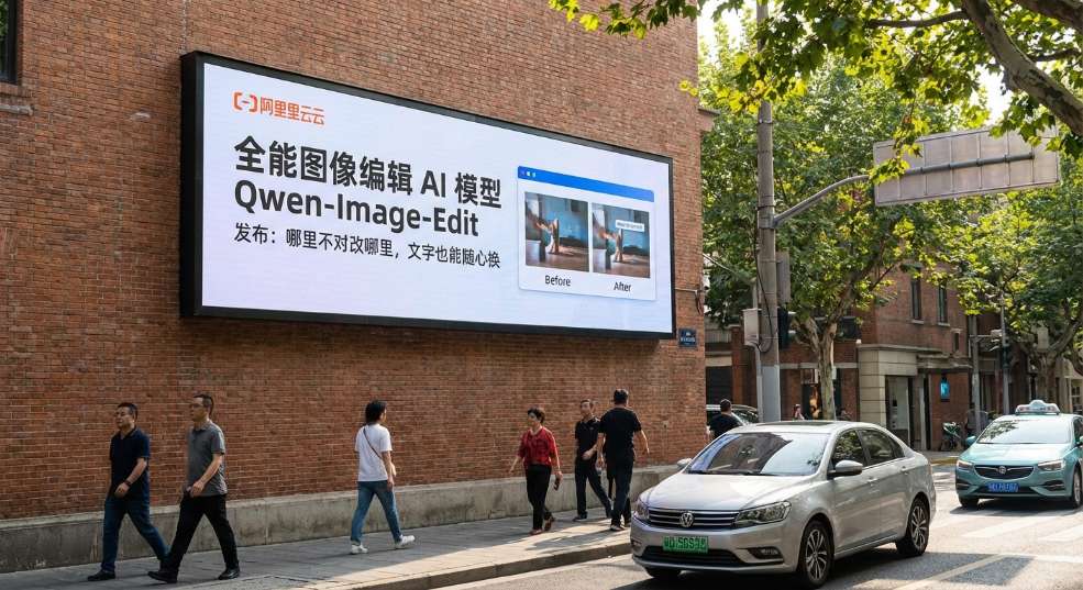 全能图像编辑 AI 模型 Qwen-Image-Edit 发布：哪里不对改哪里，文字也能随心换第一张图