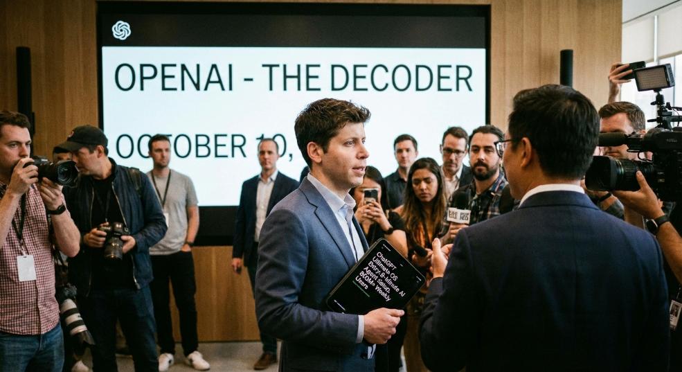 OpenAI 奥尔特曼官宣 ChatGPT 终极 OS 入口：8 分钟速搭智能体，周活跃用户破 8 亿第一张图