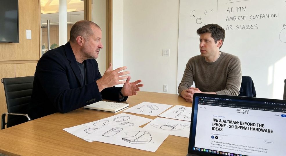 艾维对话奥尔特曼：为 OpenAI 构思 20 个硬件创意，但不会像 iPhone第一张图