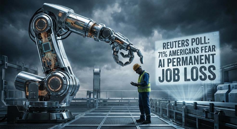 路透社民调：71% 美国人担心 AI 会导致永久性失业