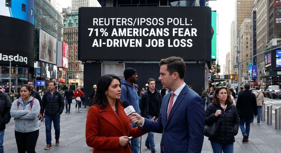 路透社民调：71% 美国人担心 AI 会导致永久性失业第一张图