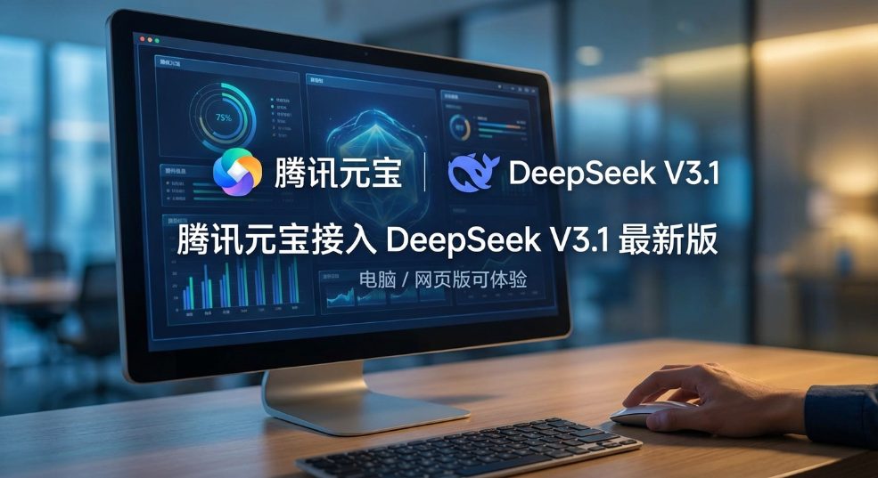 腾讯元宝接入 DeepSeek V3.1 最新版，电脑 / 网页版可体验