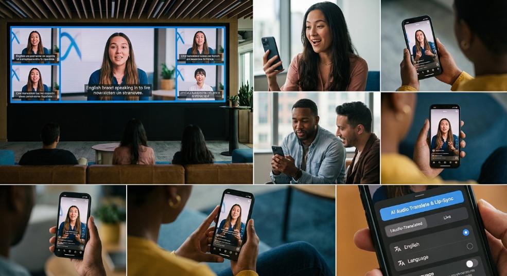 Meta 公布 Reels 短视频音频翻译功能，利用 AI 多语言配音对口型第二张图