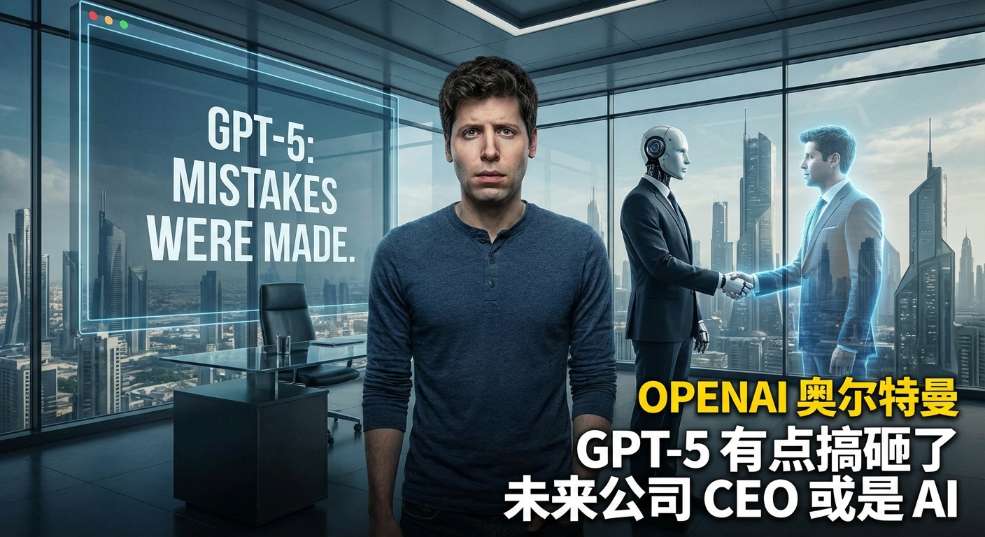 OpenAI 奥尔特曼：GPT-5 有点搞砸了，未来公司 CEO 或是 AI