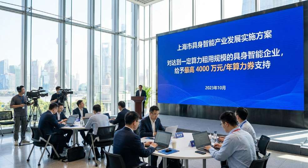 上海：对达到一定算力租用规模的具身智能企业，给予最高 4000 万元 / 年算力券支持第一张图
