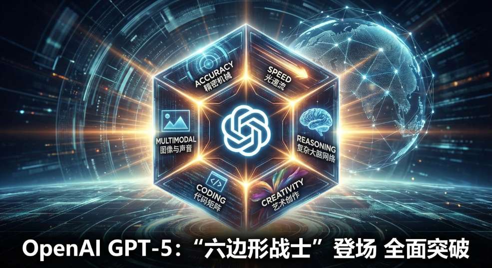 OpenAI 迄今最智能 AI 模型：“六边形战士”GPT-5 登场，准确性、速