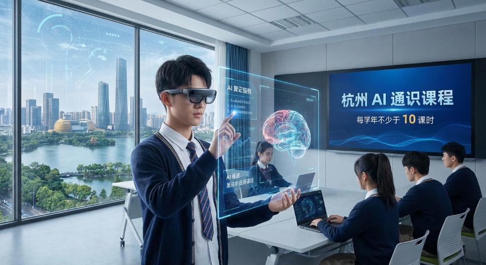 杭州：新学期将在中小学全面开展 AI 通识课程教育，每学年不少于 10 课时