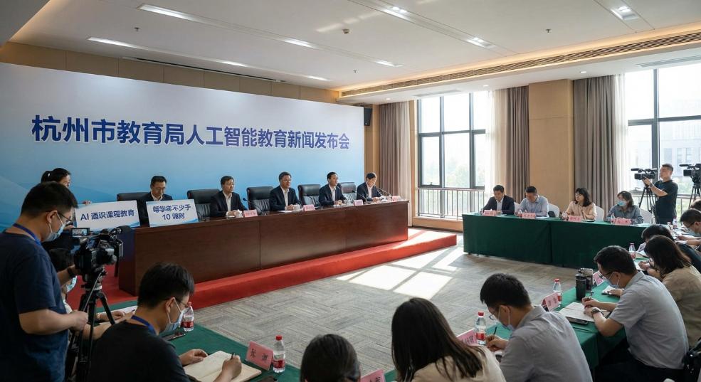 杭州：新学期将在中小学全面开展 AI 通识课程教育，每学年不少于 10 课时第一张图