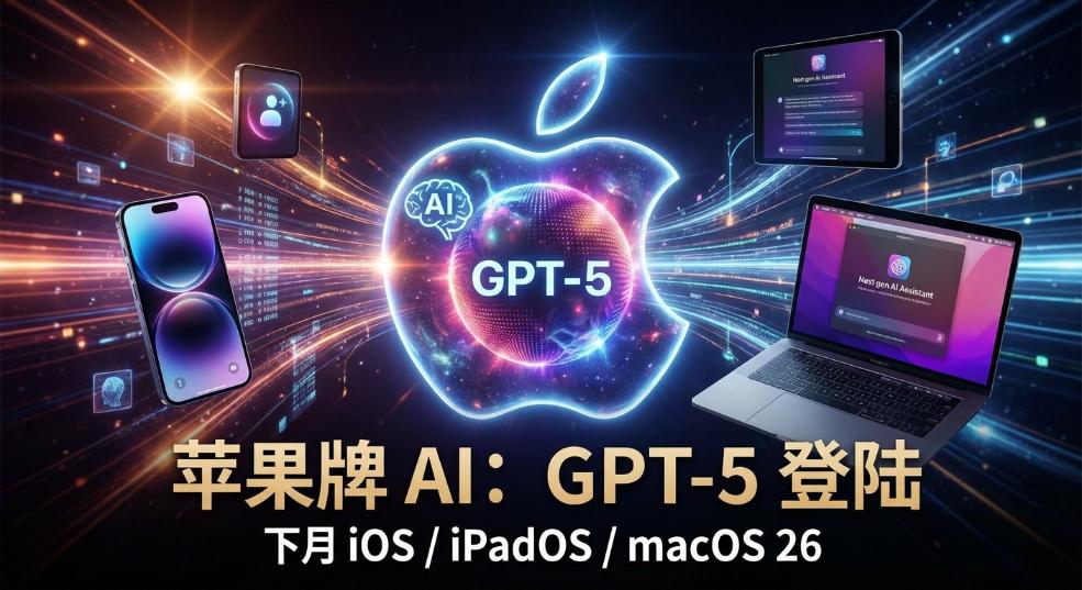 “苹果牌 AI”拥抱 GPT-5，预计下月登陆 iOS / iPadOS / m