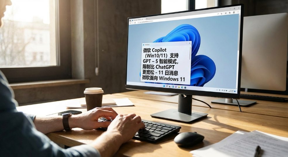 微软 Copilot（Win10/11）支持 GPT – 5 智能模式，限制比 ChatGPT 更宽松第一张图