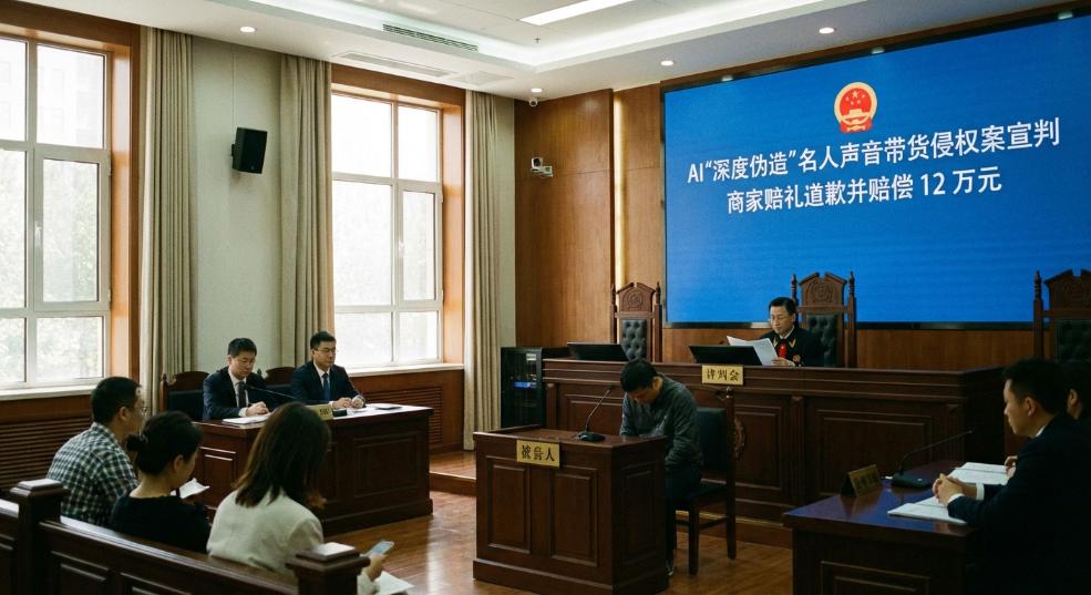 AI“深度伪造”名人声音带货被判侵权，商家赔礼道歉并赔偿 12 万元第一张图