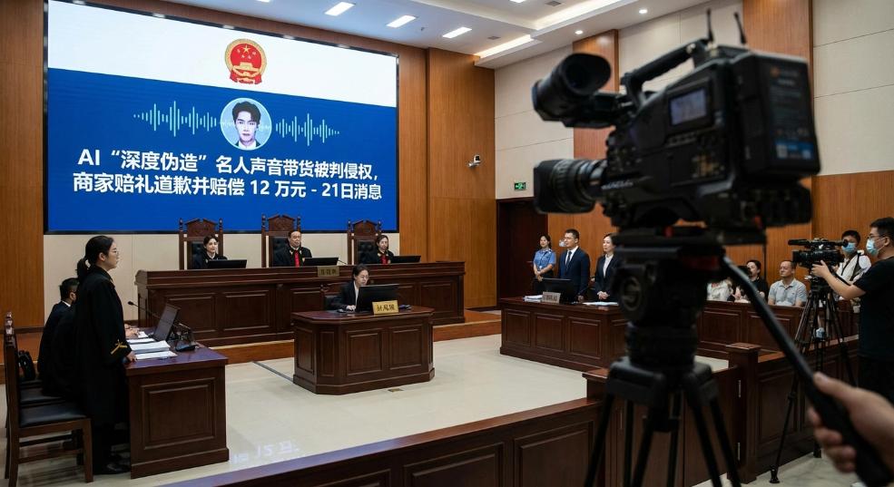AI“深度伪造”名人声音带货被判侵权，商家赔礼道歉并赔偿 12 万元第二张图