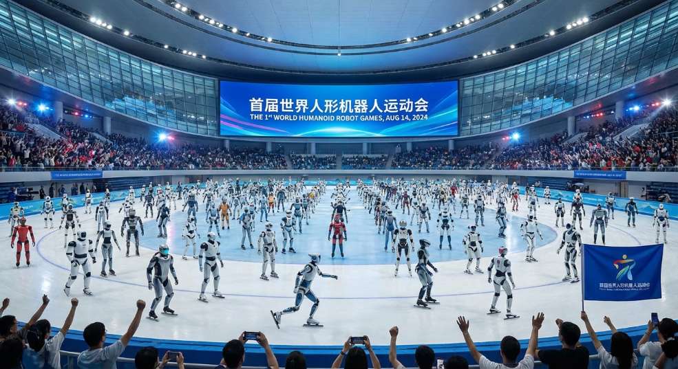 全球 500 余台人形机器人共赴「冰丝带」，首届世界人形机器人运动会 8 月 1