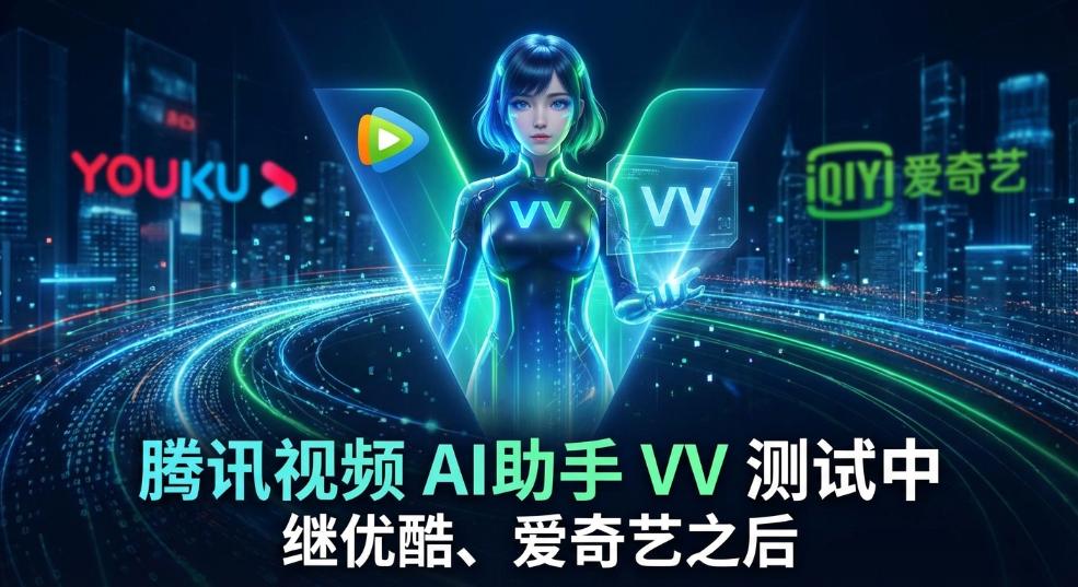 优酷、爱奇艺之后，消息称腾讯视频测试 AI助手产品“VV”