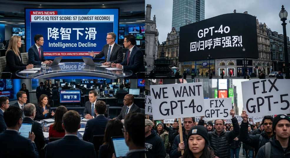 GPT-5 智商测试 57 分垫底再次引爆全网，创下了模型中最差的记录第二张图