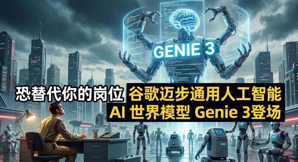 恐替代你的岗位：谷歌迈步通用人工智能，AI 世界模型 Genie 3 登场