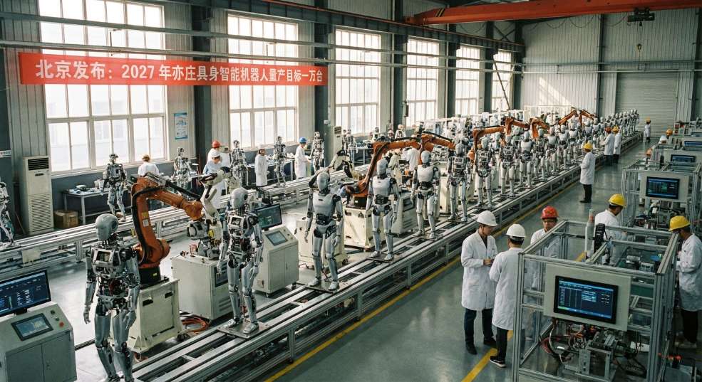 北京：2027 年亦庄将可量产万台具身智能机器人第一张图