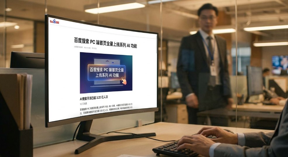 百度搜索 PC 端首页全量上线系列 AI 功能，AI搜索月活已超 3.22 亿人次第二张图