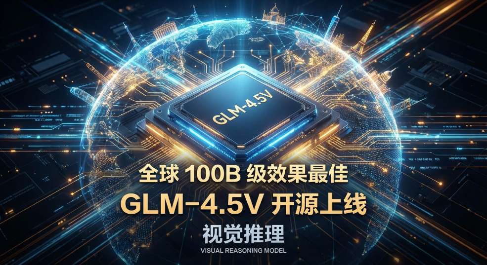 智谱视觉推理模型 GLM-4.5V 上线并开源，号称“全球 100B 级效果最佳