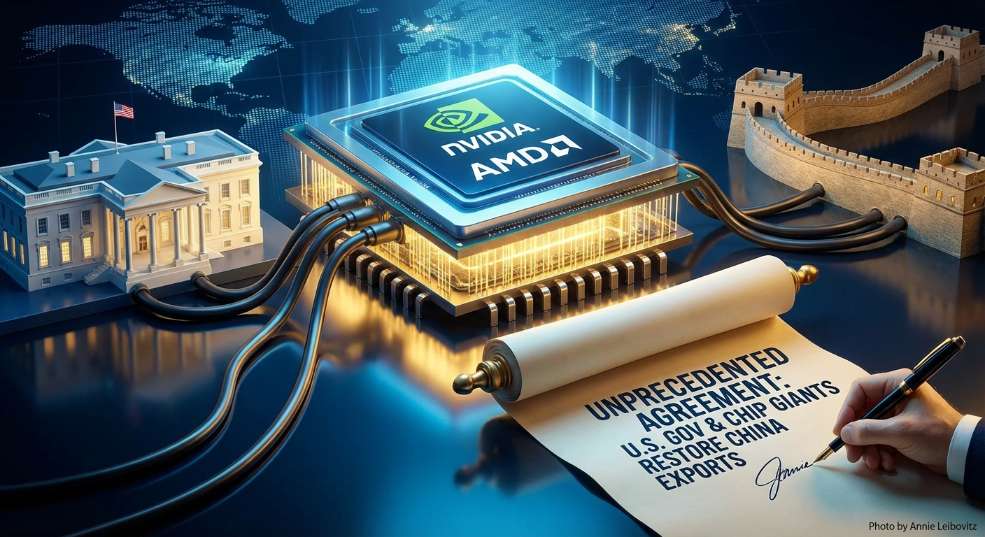 恢复对华出口背后，英媒曝英伟达、AMD 与美政府达成“史无前例”协议