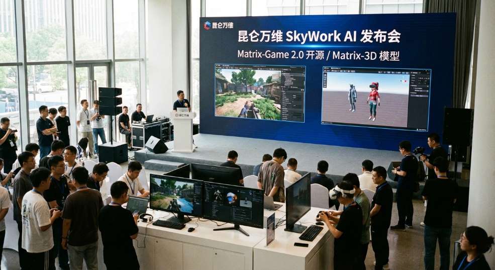 AI 生成游戏，昆仑万维发布并开源 Matrix-Game 2.0、Matrix-3D 模型第一张图